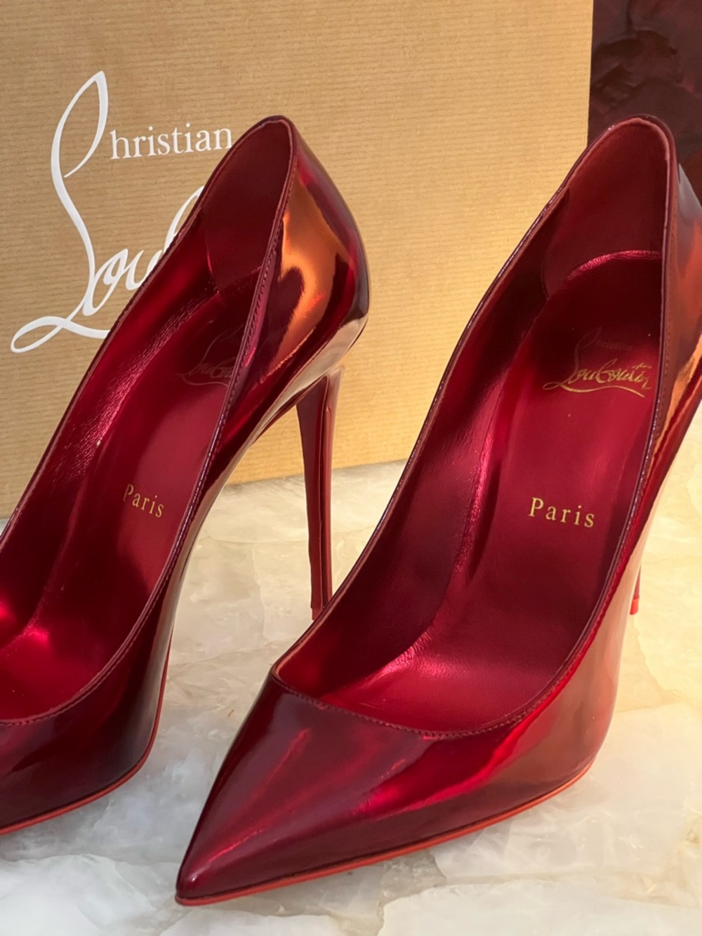 Authentic Exclusive Christian Louboutin Kate 100 Pumps - Picture 4 of 17